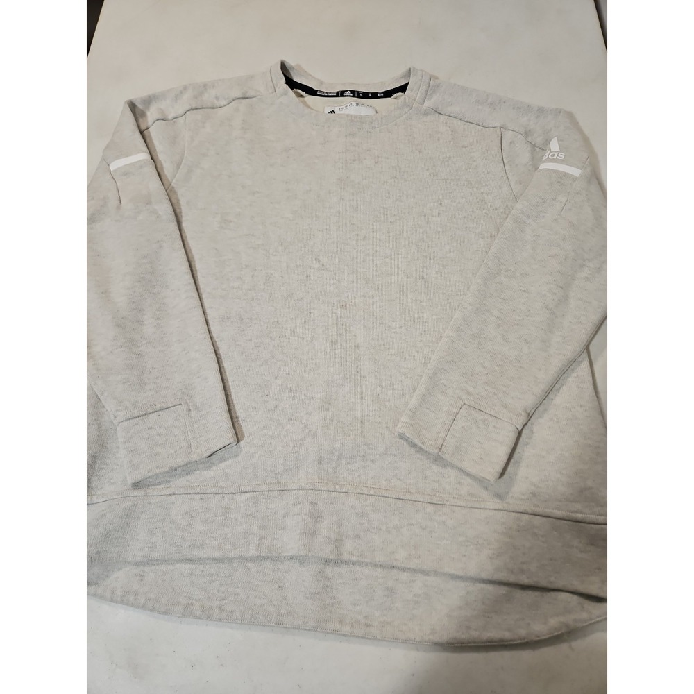 Adidas Sideline Pullover Sweater Mens XL Heathered Gray Athletic Sweatshirt(1184
